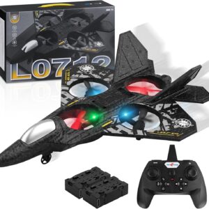 RC Aeroplane 2.4GHz Remote Controlled L0712 Quadcopter Floating Fighter Aircraft RTF for Beginners