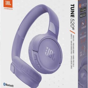 JBL Tune 520BT Wireless On-Ear Headphones, Pure Bass Sound, 57H Battery with Speed Charge