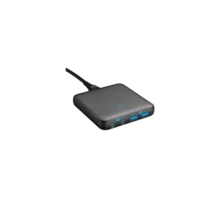 Anker PowerPort Atom III Slim USB-C Charger, 65W 4-Port PIQ 3.0 & GaN Power Supply with 45W USB-C Input