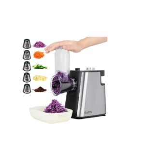 Anatole Electric Cheese Grater Shredder 250W Stainless Steel Automatic Vegetable Chopper